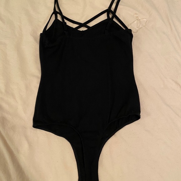 Fashion Nova Tops - Bozzolo Black Bodysuit ✨